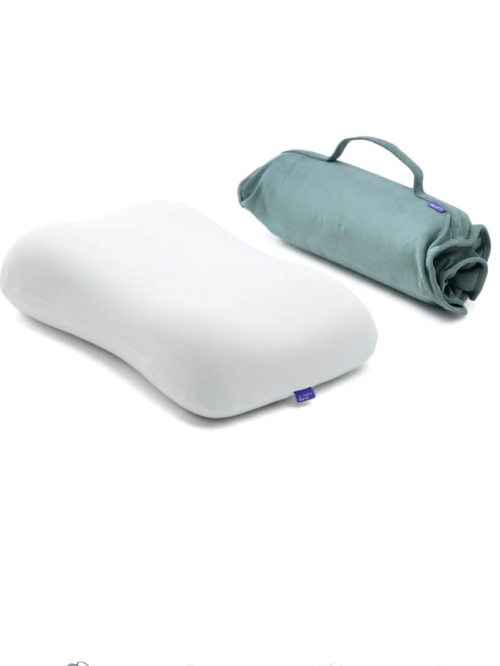 Cushion Lab Travel Deep Sleep Pillow, Wellness Green, NWOT open box